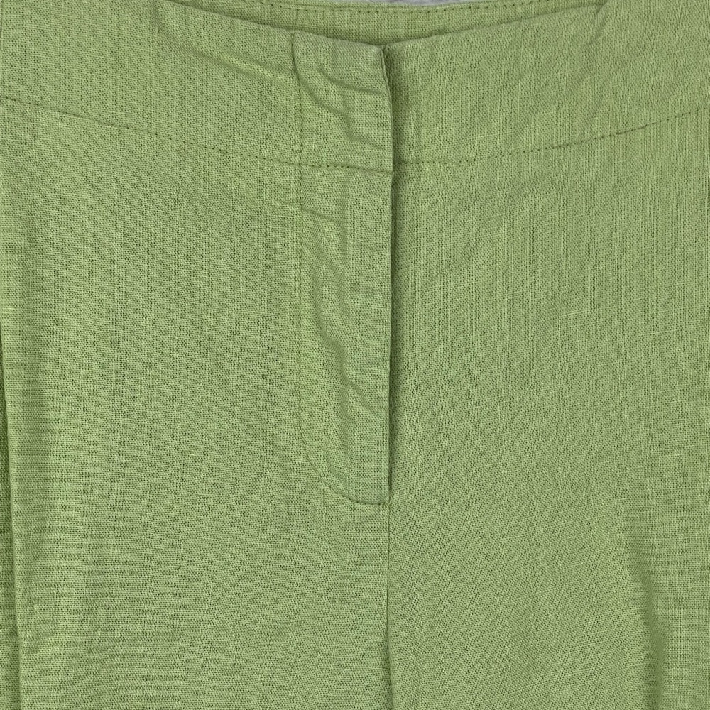 Pendleton Linen Blend Bermuda Shorts Woman’s Green Pockets Size 12 - Picture 4 of 11
